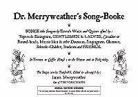 Dr Merryweather's Song-booke