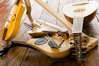 Fiddle, Gittern, Rebec, Harp, Lute